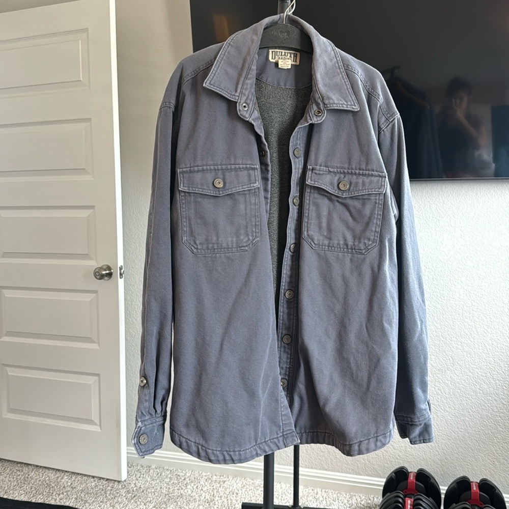 Men’s Large Duluth Trading company work jacket lined with 100% cotton